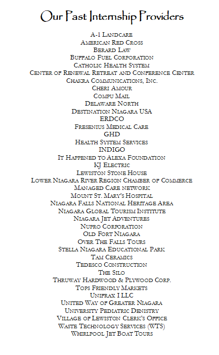 Internship Providers 